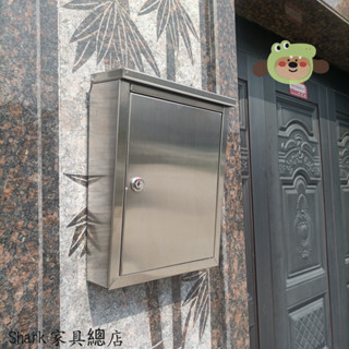 【Shark傢俱】家用室外掛墻不銹鋼信箱郵筒意見箱投訴箱防雨防水防銹牛奶箱