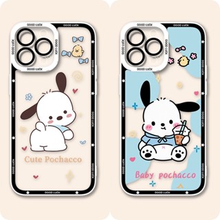 iphone 17promax 17plus 16pro 15pro 14 13 12 11 XR夏日帕恰狗透明手機殼