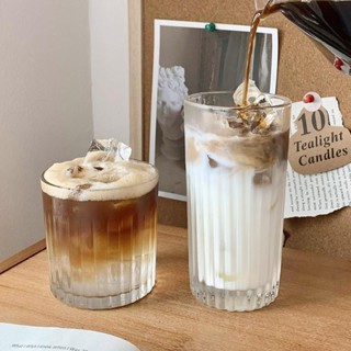 心頭好ins咖啡冰美式防摔咖啡杯冰萃摩卡小眾複古飲品高顔值新款玻璃杯