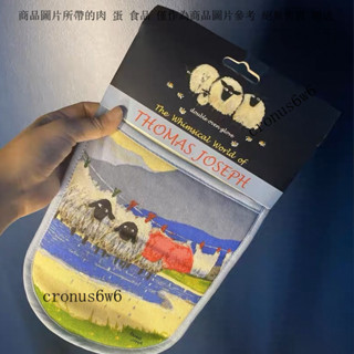 週A家Thomas Joseph超搞笑被洗瞭的羊雙嚮微波爐隔熱防燙手套烘焙