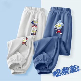 🎉臺灣出貨🎉奧特曼男童純棉防蚊褲夏裝薄款男孩小孩休閒運動褲兒童夏季燈籠褲