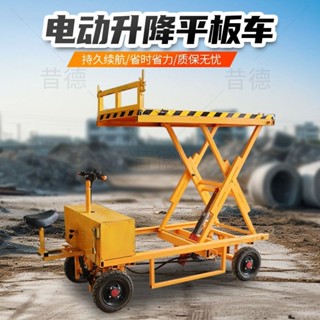 【這款是定製產品 標價為定金】電動小型升降平板車移動升降平臺液壓升降機室內建築工地升降平臺