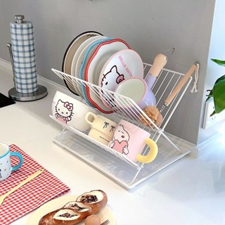 胖虎雜貨鋪🎇ins廚房置物架碗碟收納架家用臺面瀝水餐具盤子放碗筷濾水盤架子