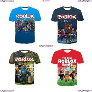 💎3D新品亞馬遜夏季卡通世界ROBLOX 3D舒適短袖T袖童裝
