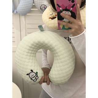 可愛旅行枕🎗 小狗可愛冰豆豆夏季u型枕旅行便攜護頸枕情侶頭枕靠枕坐車午睡枕