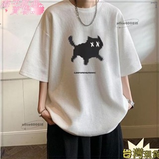 免運◆可開發票【 M-5xl】韓版潮ins極簡風印花華夫格短袖t恤夏季新款寬鬆大碼休閒半袖圓領上衣男裝Xhp1