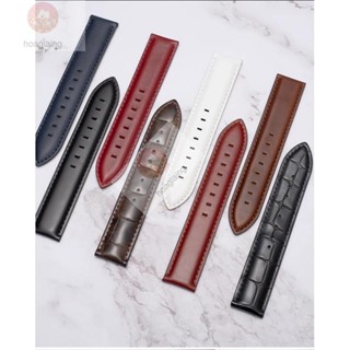H直身 直身素面小牛皮錶帶黑色或咖啡色
