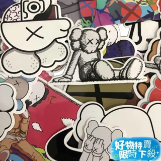 🌟臺灣熱賣🌟潮牌貼紙 日系卡通貼紙 防水貼紙 潮牌芝麻街&KAWS卡特光滑行李箱貼紙ipad筆記本電腦手機殼防水貼