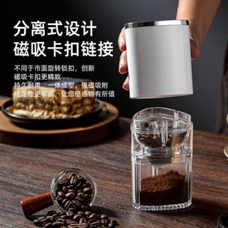 咖啡研磨機電動磨豆機磨粉家用小型自動磨咖啡豆便攜式手搖咖啡機 木槿