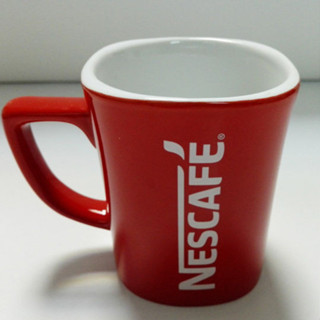 雀巢咖啡杯經典中國紅杯陶瓷馬克杯情侶對杯奶茶杯特價清倉包郵