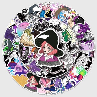【在臺出貨】[滿99出貨]50張魔法女巫塗鴉卡通原創裝飾DIY頭盔手機殼行李箱電腦防水貼紙