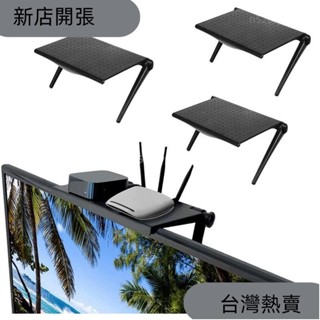 新店開張❤電視螢幕頂部收納架子架實用家用收納電腦顯示器電視螢幕架辦公多功能收納架90