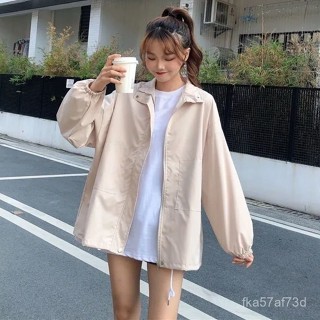 防曬衣女薄款夏寬鬆韓版學生百搭時尚新款風衣工裝潮ins休閒外套
