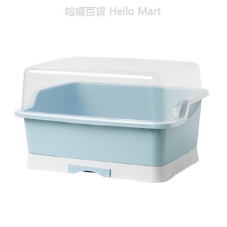 【居家收納】裝碗筷收納盒帶蓋帶瀝水架置物放碗箱家用廚房檯面碗櫃碗碟收納架