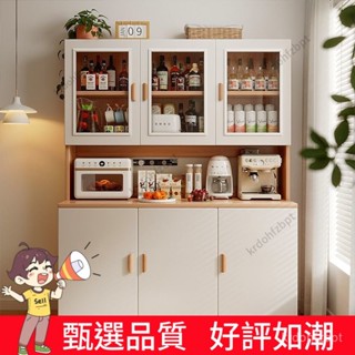 【臺灣熱賣 甄選品質】餐邊櫃一體靠墻酒櫃客廳實木櫃子儲物櫃現代簡約置物櫃碗櫃收納櫃 8TK6