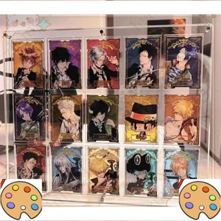 熱銷*43小卡展示架卡磚亞剋力卡架卡片展示架九宮格卡磚磁吸卡磚卡牌展示架透明卡片套亞剋力保護框卡片展示磚