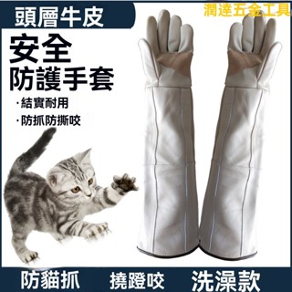 【可開票】防咬手套 防抓手套 訓狗手套防抓手套 防撕咬手套 專用擼貓擼狗捉貓老鼠防咬加長厚寵物貓洗澡神器防抓撓傷手套