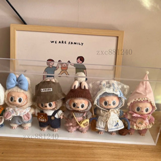 蝦皮甄選 拉布布展示盒 娃娃收納坐坐派對展示盒 泡泡瑪特Labubu 拉布布馬卡龍搪膠臉盲盒收納盒公仔展示櫃 娃娃收納櫃