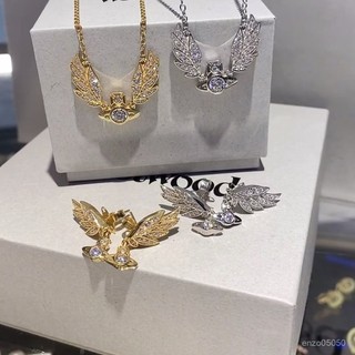 Vivienne Westwood 西太後個性歐美風誇張冷淡風耳飾閃耀小鑽羽翼立體土星球耳環項鏈