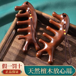 臺灣爆款-【一週內1400+人下標】金絲檀木小海豚按摩梳子頭部經絡按摩器防脫髮疏通經絡養生多功能