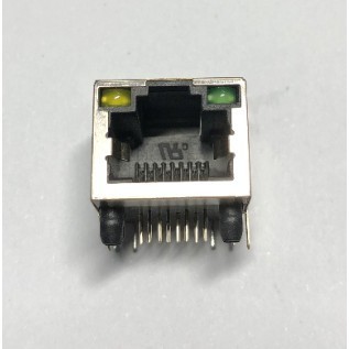 ►1486◄全銅 RJ45 插座 帶燈 插口 網路插座 8P8C 帶遮罩插座