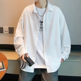 【趣潮】牛仔襯衫男生外套秋冬款休閒百搭襯衣長袖高階感秋冬裝上衣 低價一ni