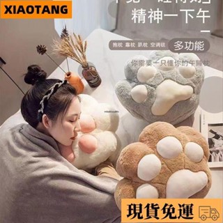 🚚臺灣限時低價🚚🔥 爆 優質抱枕毯子二合一👍貓爪抱枕被子插手兩用辦公室午睡神器暖手枕頭汽車毯子二合一靠墊