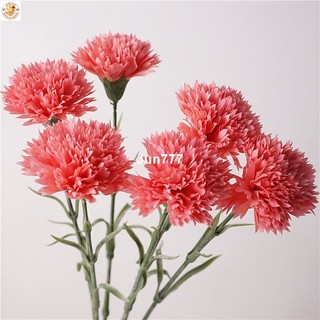 🌷臺灣熱賣🌷花高品質手感保濕康乃馨婚慶假花婚禮家居裝飾花新娘手捧花束