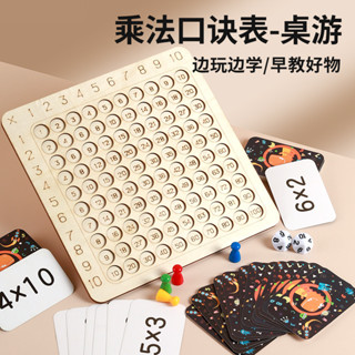 🔥桃園出貨🔥兒童玩具 嬰兒玩具 寶寶玩具 早敎玩具 兒童早敎99乘法錶小學生益智九九乘法運祘口訣錶桌麵桌遊玩具敎具 WS