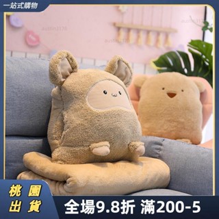 🛴🛴桃園發貨 法蘭絨抱枕被子兩用枕毯組合 辦公室冬季小毯子車載午睡毛毯 靠枕枕頭保暖 午休兩用 午睡神器 抱枕 抱枕