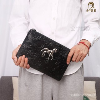 🐂公牛世家🐂新款男款 頭層牛皮手拿包 真皮手拿包 男士真皮手包 信封錢包 男士手拿包 大容量手包 長夾男生 男生包包