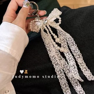 【熱銷飾品🌟🌟】韓國ins風芭蕾女孩蕾絲蝴蝶結掛件新款包包掛鏈鑰匙扣掛飾新款潮
