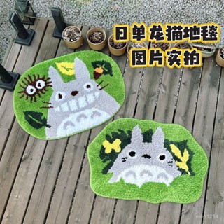 宮崎 駿 龍貓毛絨地墊 地毯 玄關卡通腳墊吸水防滑可機洗 出口日本 B3
