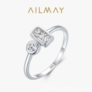AILMAY✨正品授權✨香港直發s925銀戒指女歐美跨境熱賣模擬鑽指環小眾設計ins簡約百搭手飾品