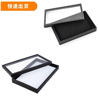 100 槽天鵝絨/皮革 飾品收納盒 飾品盒 收納箱 首飾盒 珠寶盒 戒指收納盒 戒指託盤 耳環收納盒 交換禮物 聖誕禮物