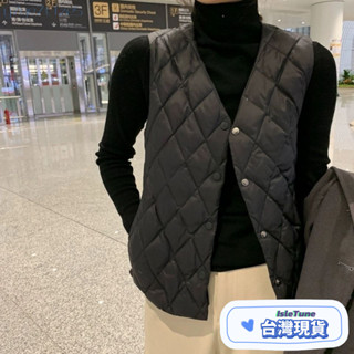 🎶小鈴音Isletune🔔推薦🔔背心外套馬甲冬天外套連帽背心牛仔背心無袖背心v領針織上衣大尺碼背心保暖背心輕薄羽絨