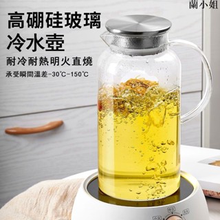 🔥超熱銷🌠兩用壺蓋🌠冷水壺 冰水壺 玻璃水壺 鷹嘴設計 防燙手柄 可明火直燒 耐熱玻璃水壺 大容量水壺 熱水壺 泡