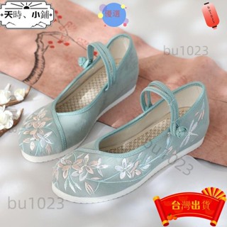 ✨臺灣出貨 漢服鞋 春夏季老北京布鞋 中式古風鞋 圓頭繡花鞋女 古裝鞋軟底 中國風鞋 旗袍鞋 舞鞋 復古鞋 格格鞋
