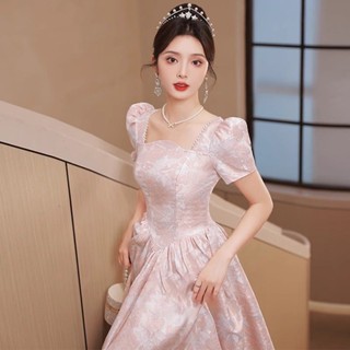 WIT#宴會禮服❤️甜妹辣妹名媛宴會法式晚禮服2025新款高階感輕奢小眾氣質名媛宴會成人禮主持人藝考洋裝生日