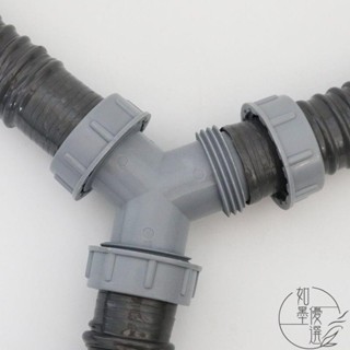 熱銷 y型洗衣機三通下水管水槽面盆二合一排水管三頭通加長下水道接頭 如墨優選