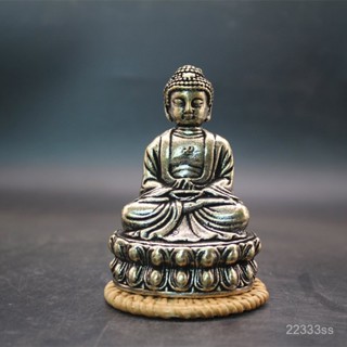 臺灣熱銷 黃銅釋迦牟尼佛像擺件納福銅鑄供奉神像工藝品辦公室桌麵前臺擺件