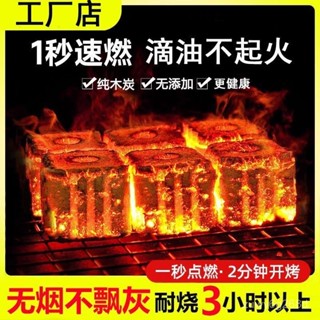 🔥臺灣出貨🔥速燃果木炭 烤肉架 可當火種 火種 木炭烤肉 木炭 中秋烤肉 露營 燒肉 快速點燃 快速助燃