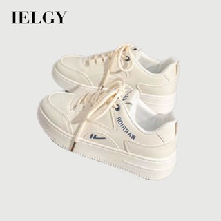 IELGY 小白鞋女 新款時尚白色百搭休閒 運動板鞋