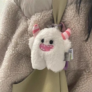網紅ins可愛兔兔小怪獸吊飾 卡通揹包包嬰兒車掛件 情侶鑰匙扣 毛絨公仔掛飾配飾星悅