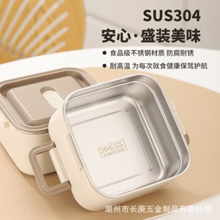 🎁熱銷新款 臺灣發貨🎁保溫飯盒可微波爐不銹鋼上班族帶飯多層便當餐盒密封盒 高硼矽耐熱耐冷玻璃 可微波