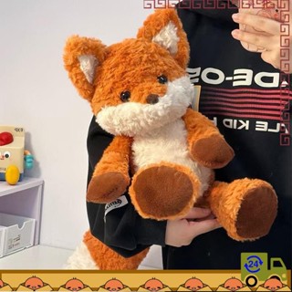 【好物優選】可愛安睡狐狸娃娃 娃娃 狐狸娃娃 跑步狐狸玩偶 圍枕 靠腰 造型抱枕 動物抱枕 玩偶 床上陪睡玩