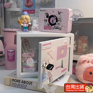 🔥桃園出貨 ins收納小櫃子 美式復古桌面小奶箱diy收納架宿舍家用置物