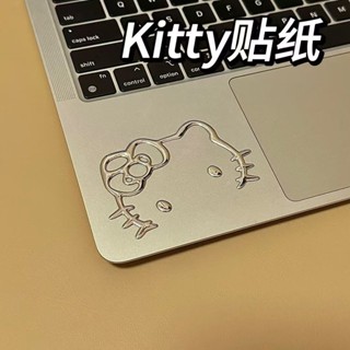 kitty銀色金屬感 貼紙凱蒂貓 手機筆記本平闆電腦 汽車電動車裝飾貼