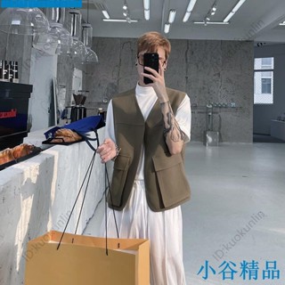 ✨紐智精品✨最新熱銷西裝馬甲男士秋季新款韓版潮流痞帥無袖外套港風寬鬆無袖西裝上衣ABAB