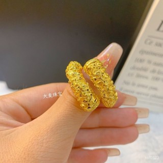 戒子 戒指 金戒指 飾品 黃金戒指 配飾 禮物 高顔值潮男中國風獨家定製款如意金箍棒戒指金店衕款不掉色